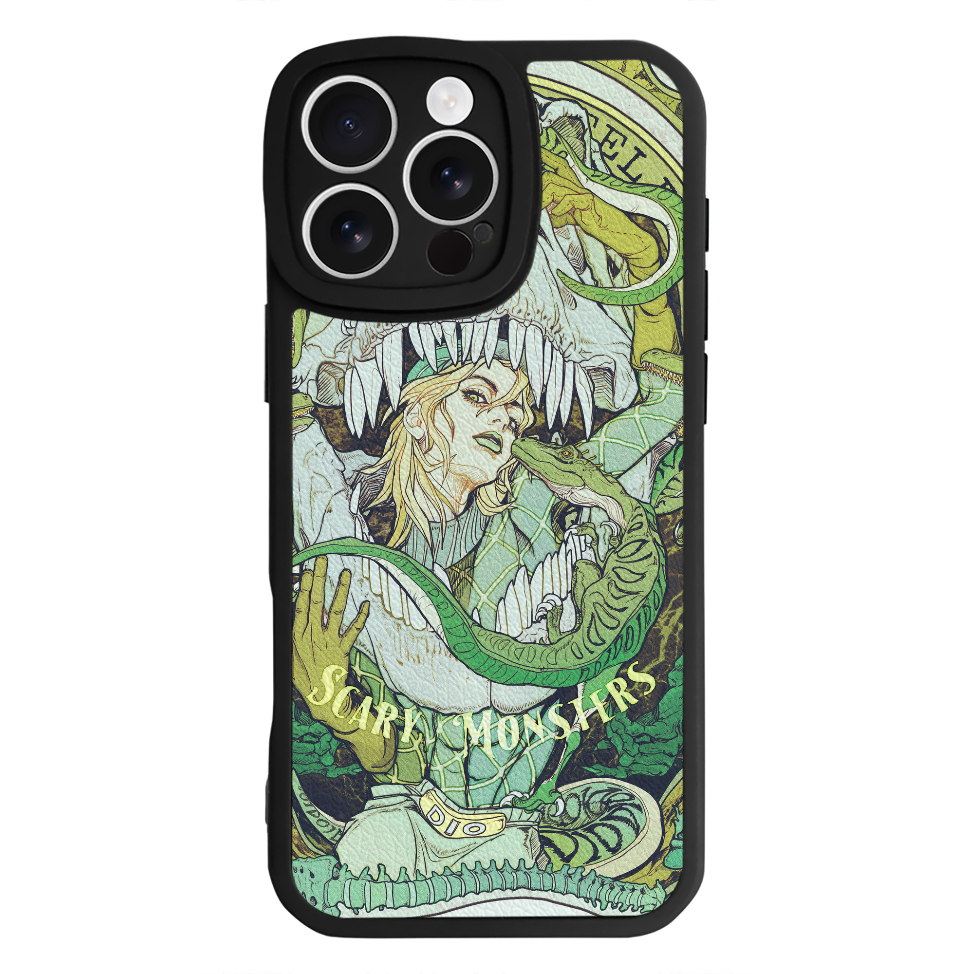 （画像用） ジョジョの奇妙な冒険 JoJo's Bizarre Adventure 【iPhone 16シリーズ対応】シリコンスマホケース（レザー調） 材質：シリコン